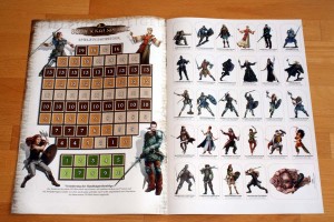 Einleger - Spielzugsanzeige und Charakteraufsteller (Vorderseite)