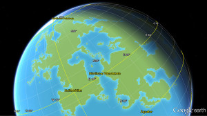 Lorakis auf dem Globus