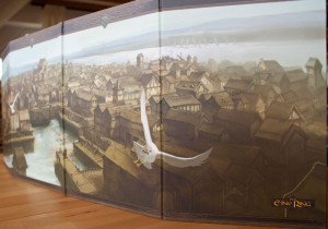 Die Rückseite des Spielleiterschirms für Der Eine Ring - Stimmungsvoller geht es kaum